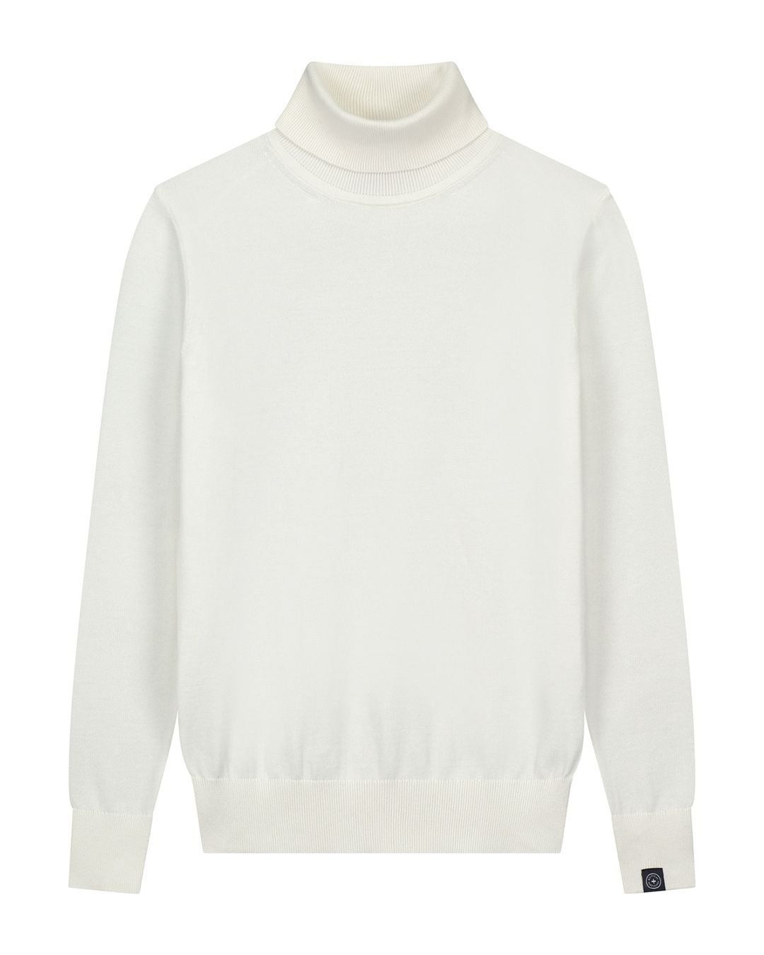 Pull col roulé en coton bio | écru "thomas turtleneck - undyed"