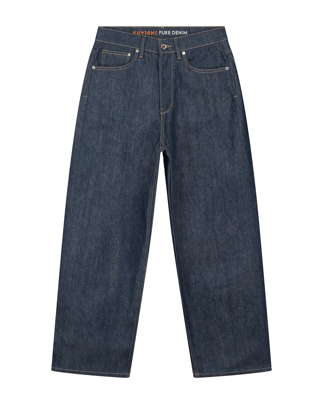 Jean droit en coton bio et recyclé | brut "bobbie barrel recycled dry"