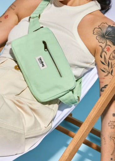 Banane en coton bio | vert "harry pastel vert"