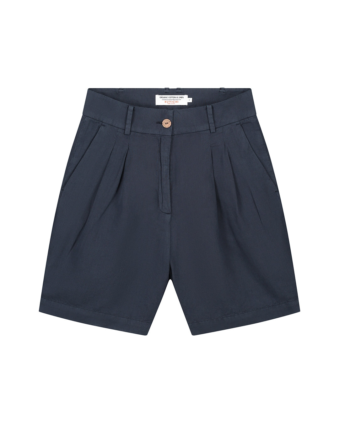 Short ample en coton bio | Bleu marine "sofia"