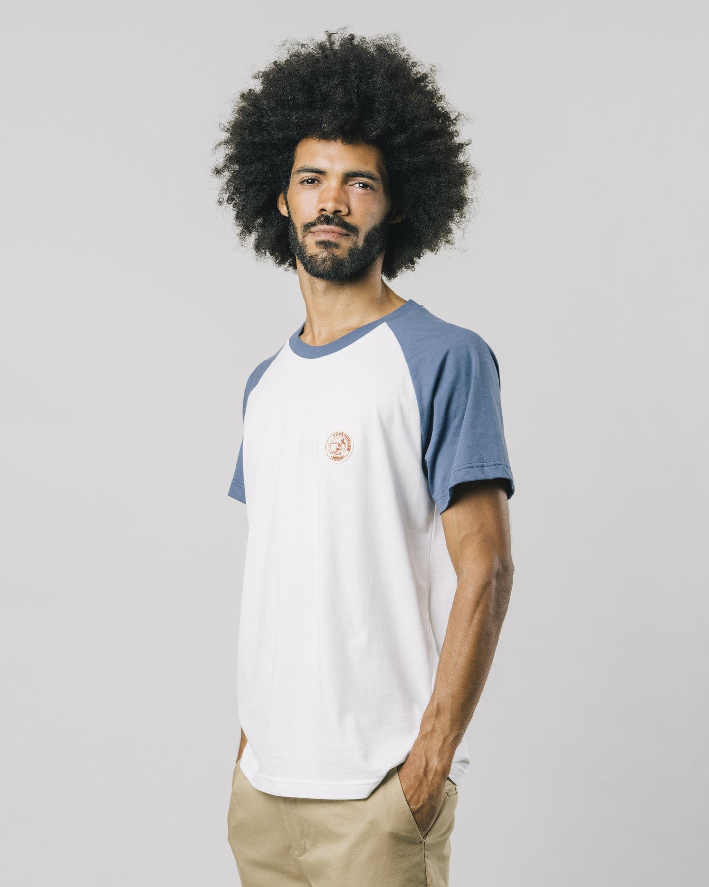 T-shirt bicolore en coton bio - Tokyo baseball club