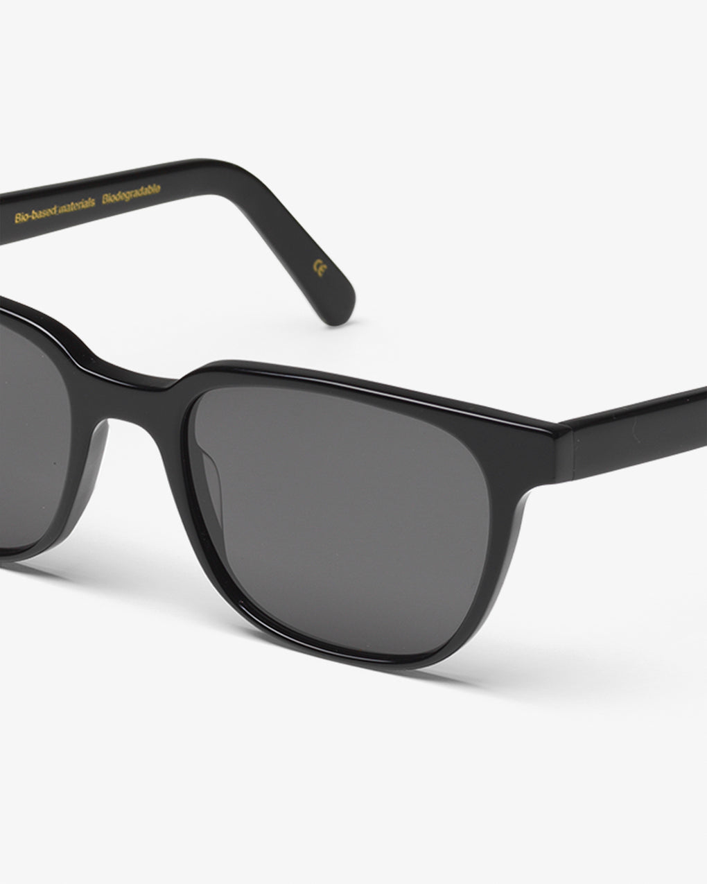 Lunettes de soleil en acetate biodegradable | noir "14 deep black solid black"