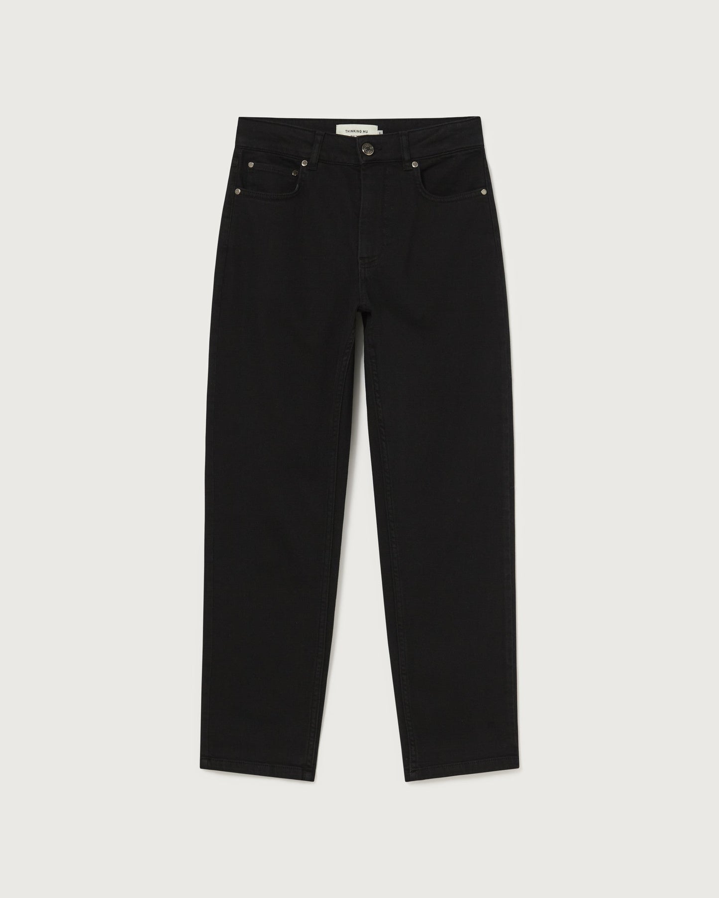 Pantalon droit en coton bio | noir "black nele pants"