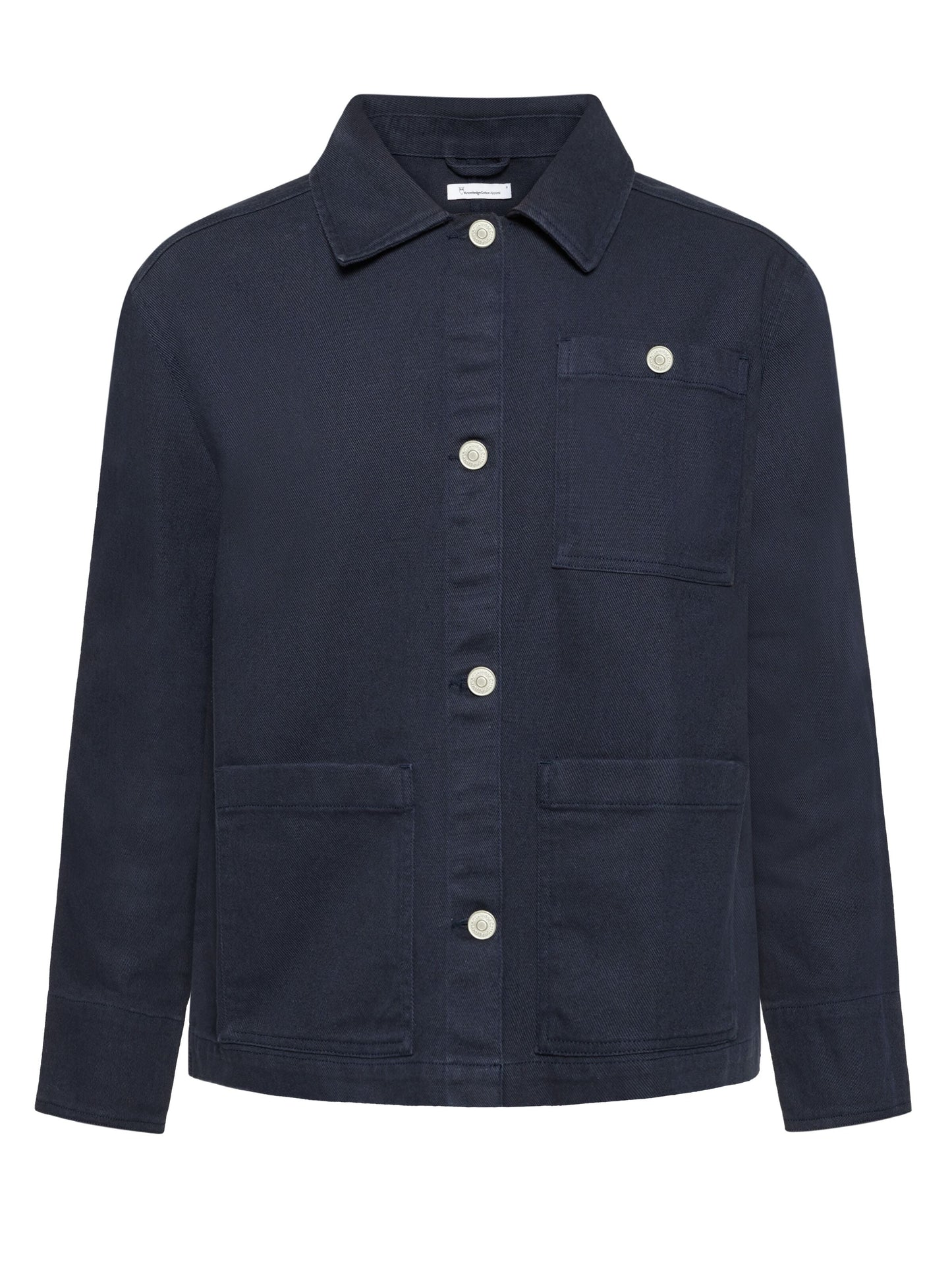 Veste en coton bio | marine "twill workwear jacket night sky"