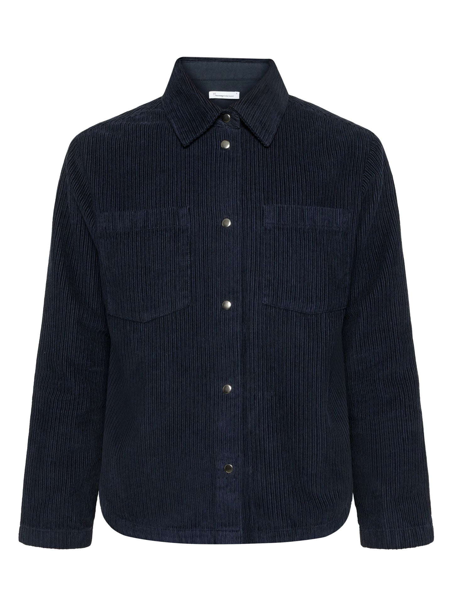 Surchemise velours en coton bio | bleu "irrregular corduroy overshirt night sky"