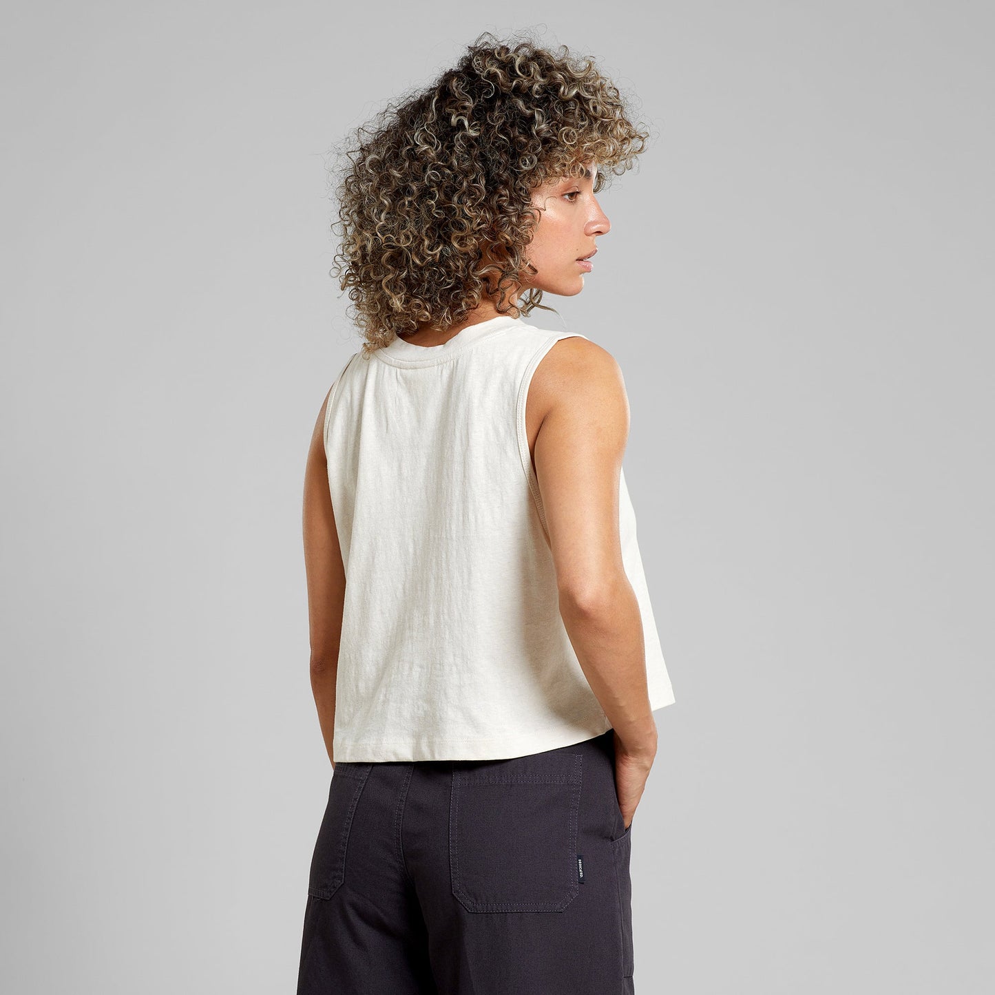 Débardeur en coton bio et chanvre | Blanc "top namsos hemp vanilla white"