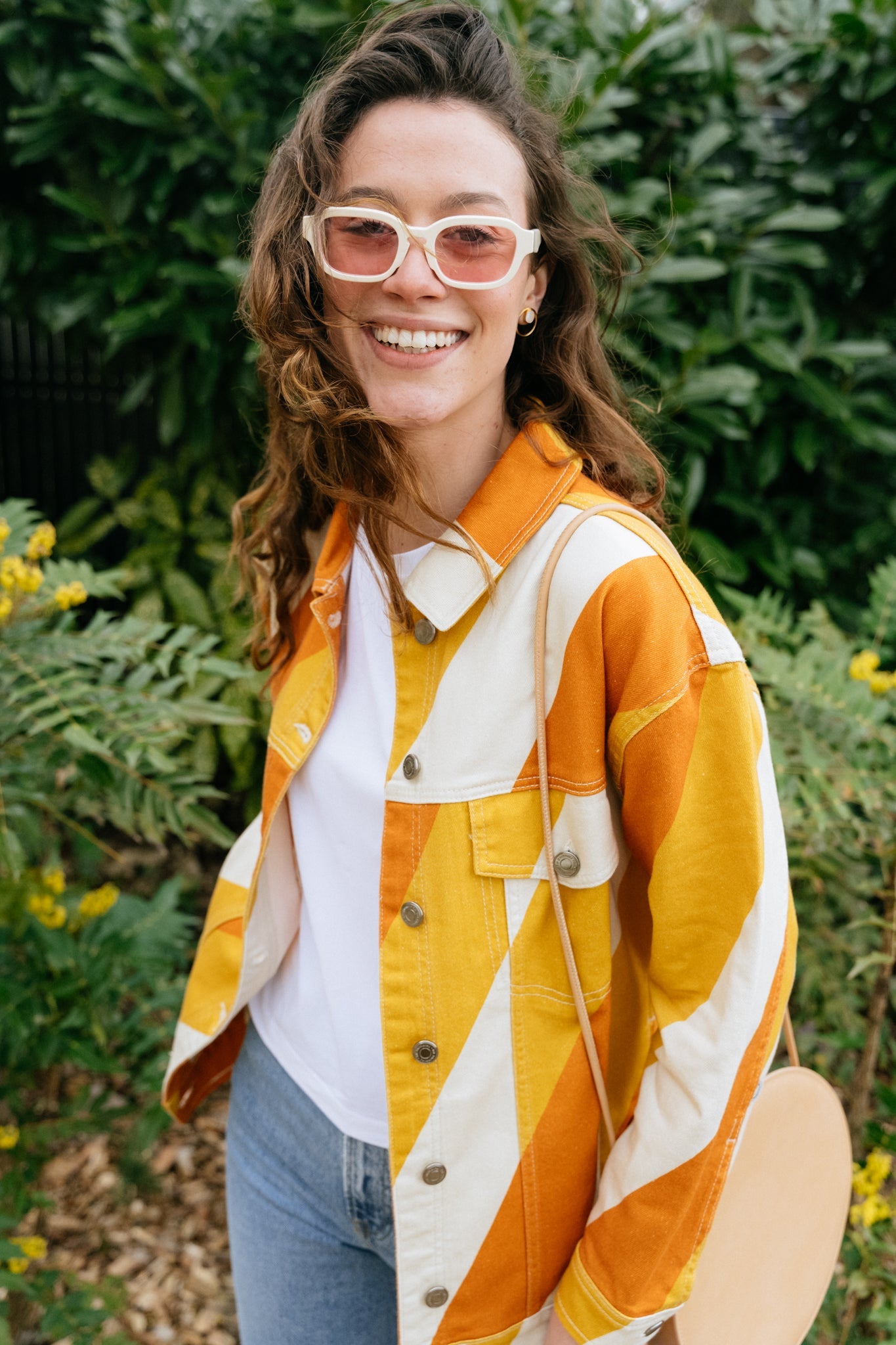 Lunettes de soleil en acetate biodegradable - 01 ivory white solid light pink
