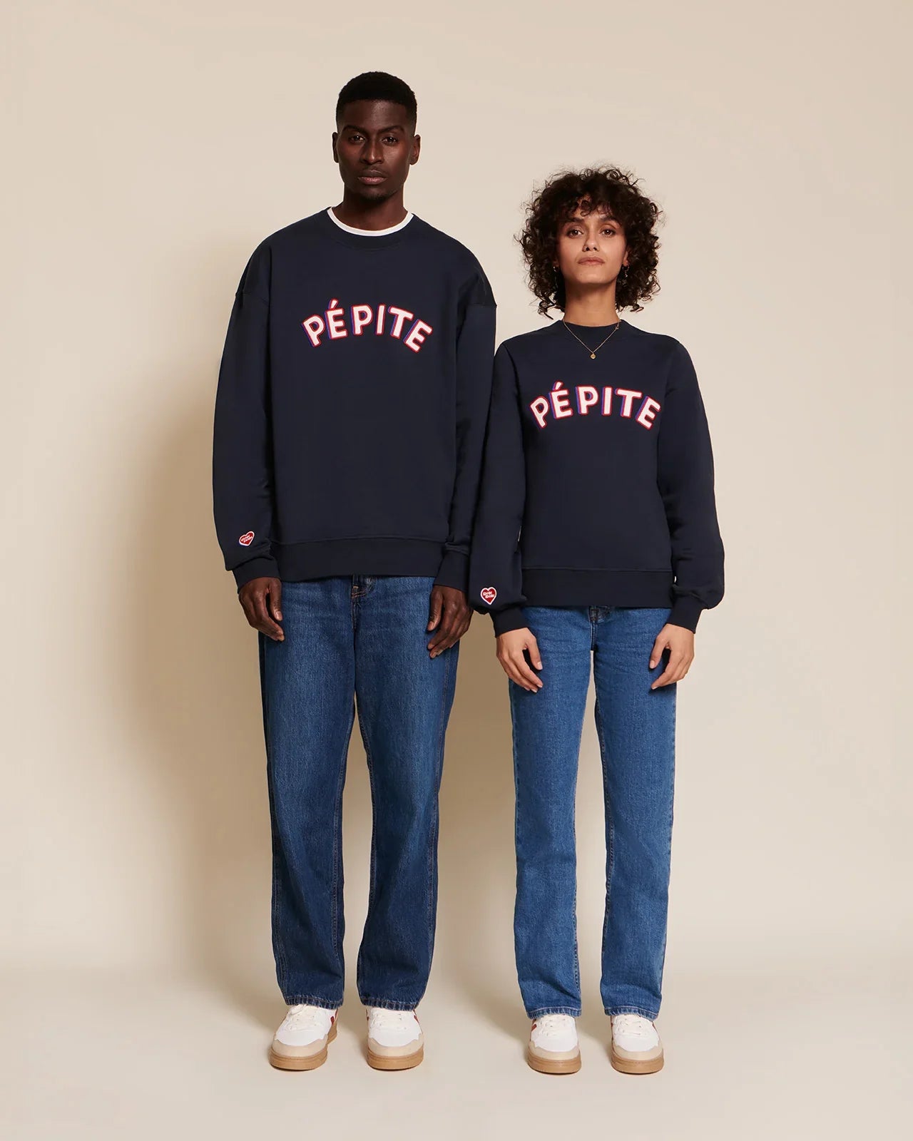 Le sweat en coton bio | bleu nuit "pépite"