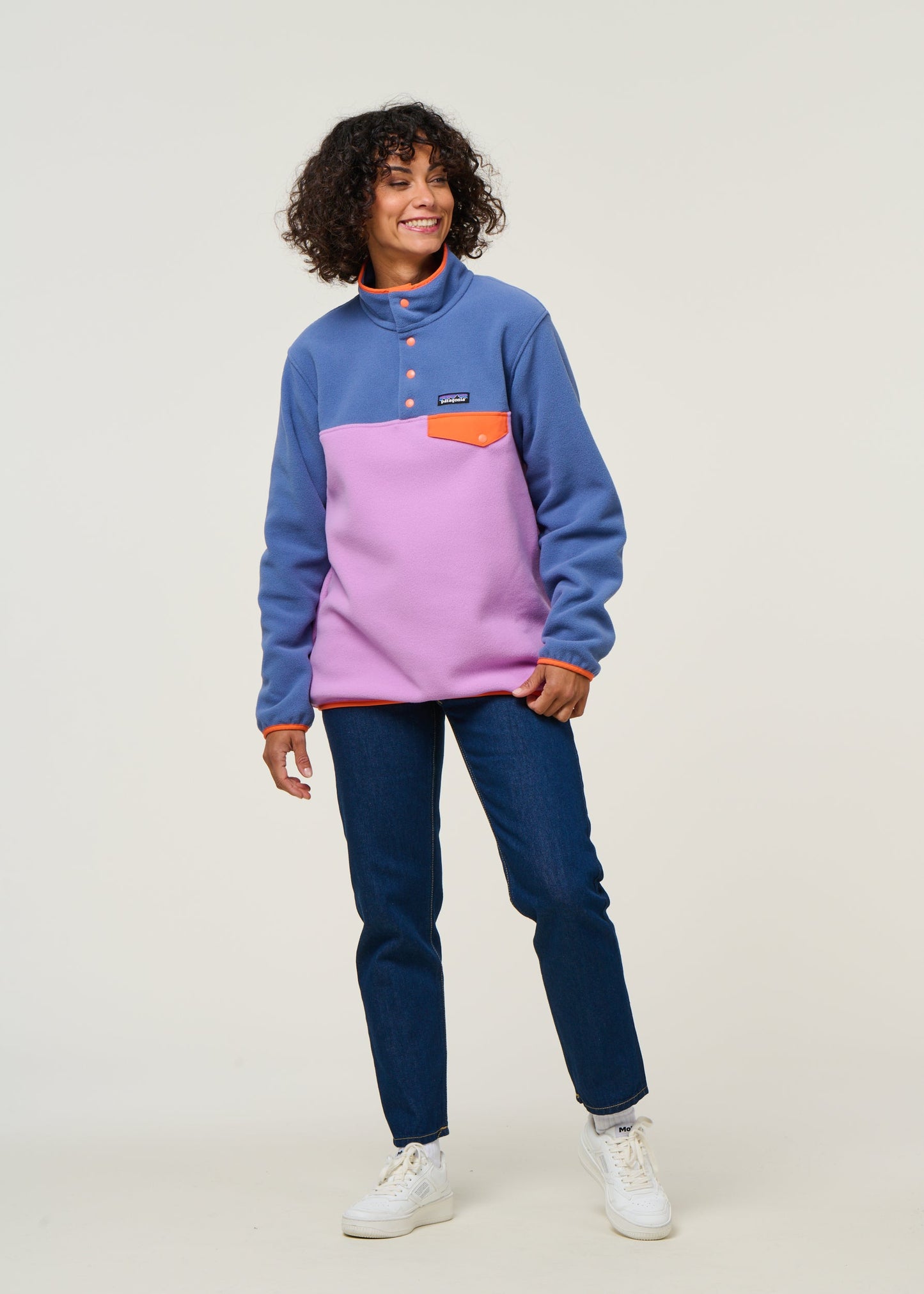 Polaire en matières recyclées | multicolore " synch snap-t - bkpl"