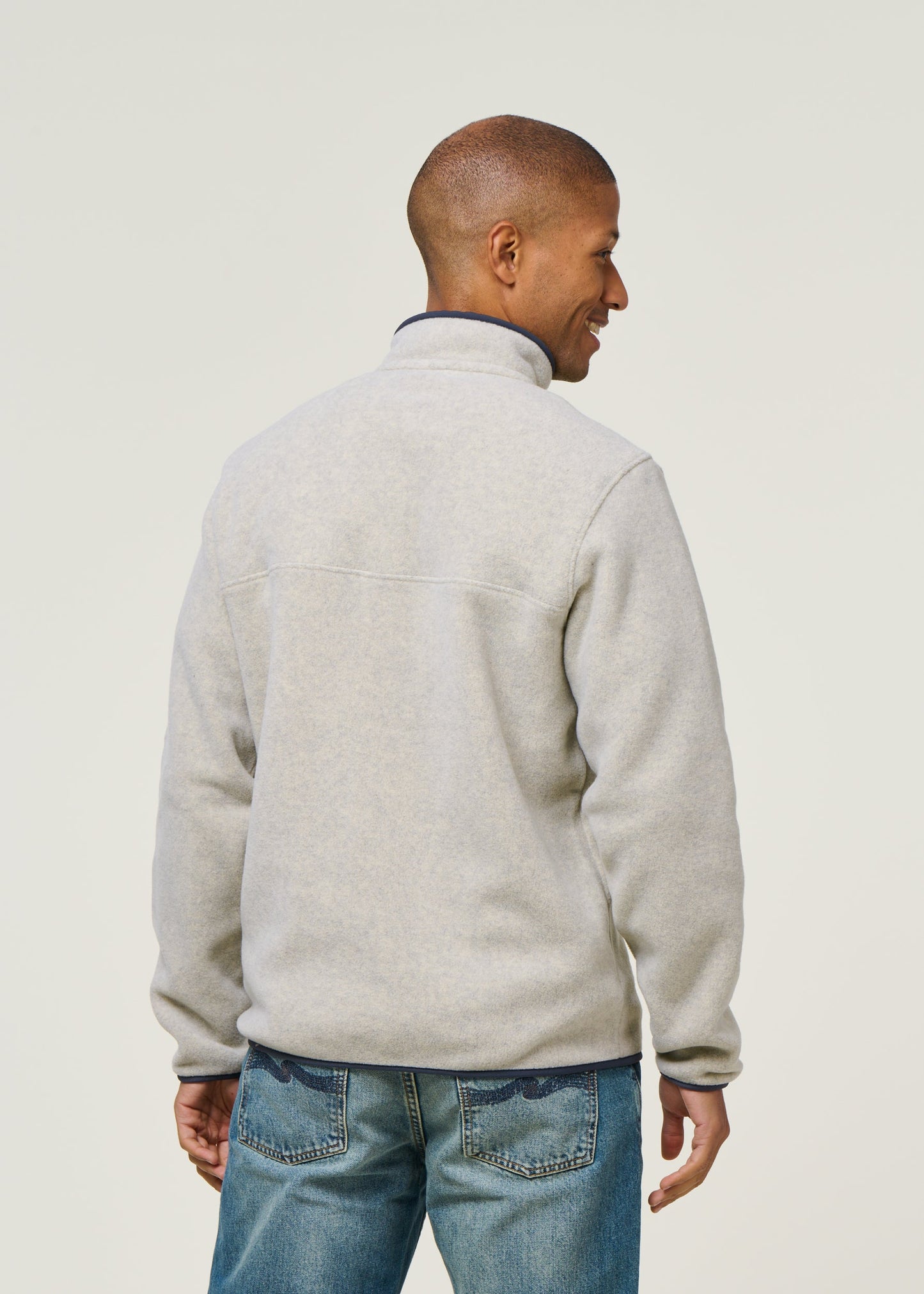 Polaire en matières recyclées | beige "wynch snap-t- otsm"