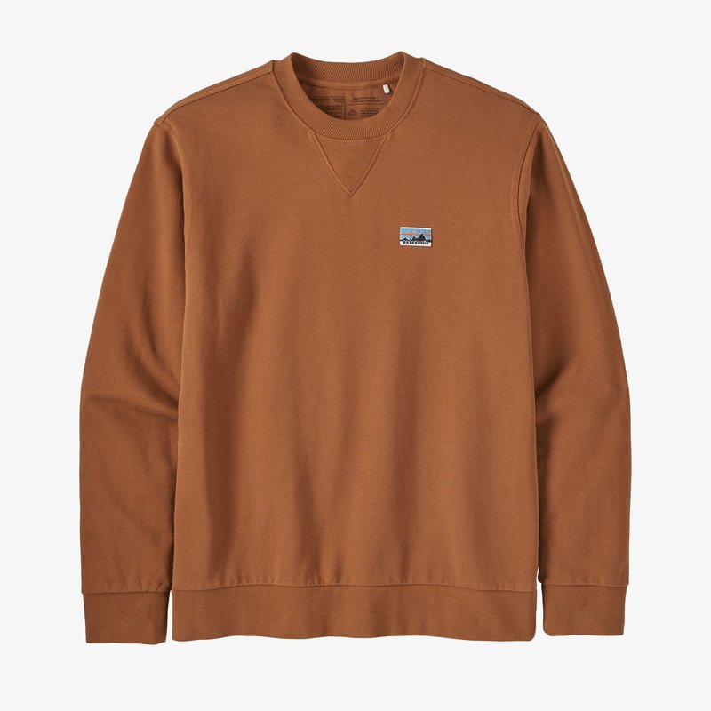 Sweat marron en coton bio - crewneck sweatshirt Earthworm Brown