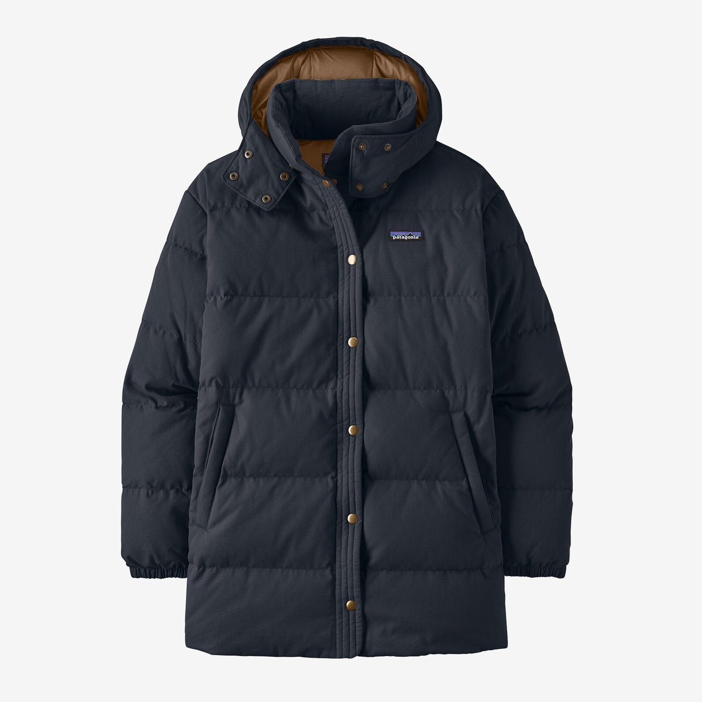 Doudoune longue en coton bio | marine "w's cotton down parka pitch blue"