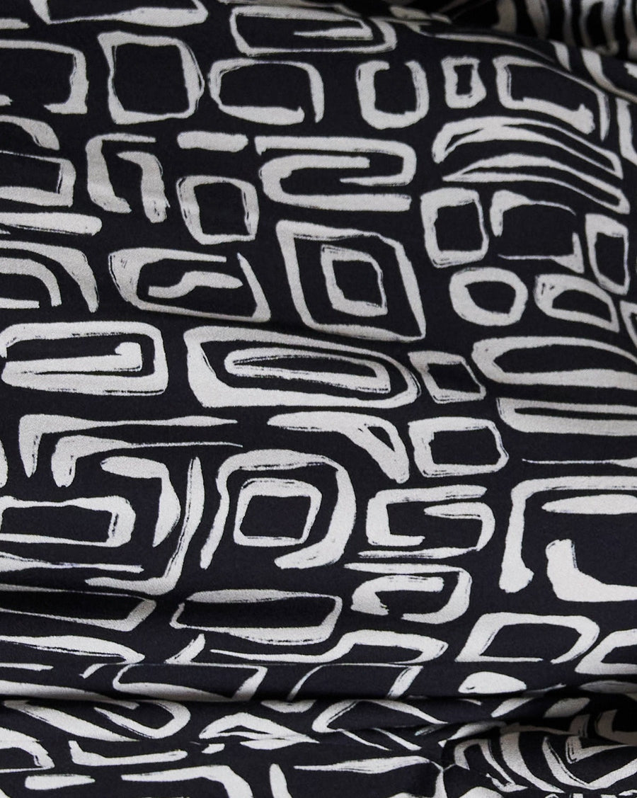 robe ample motifs bicolore en ecovero - shannon square print