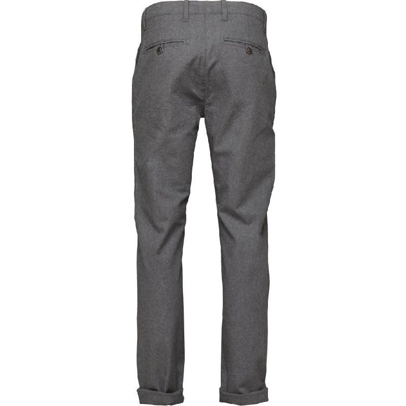 Chino droit flanelle gris en coton bio - chuck