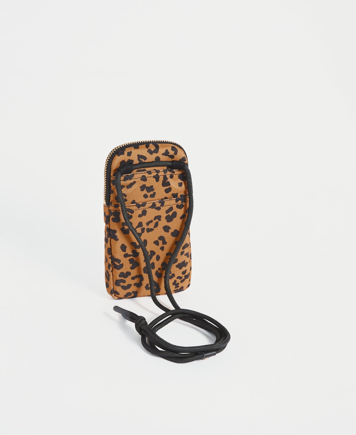 pochette téléphone en matières recyclées | léopard "agar crossbody phone bag"