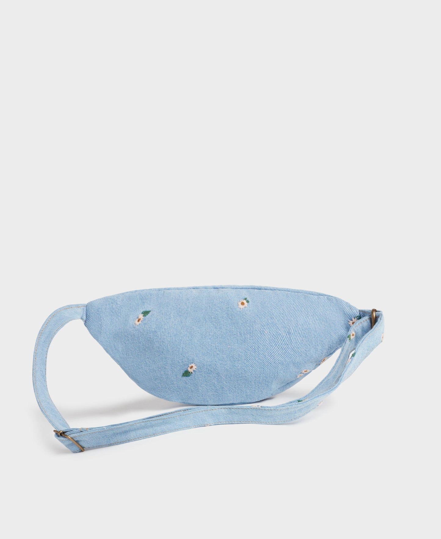 Banane en denim en coton bio | Motifs floraux "ines waistbag petites fleurs"