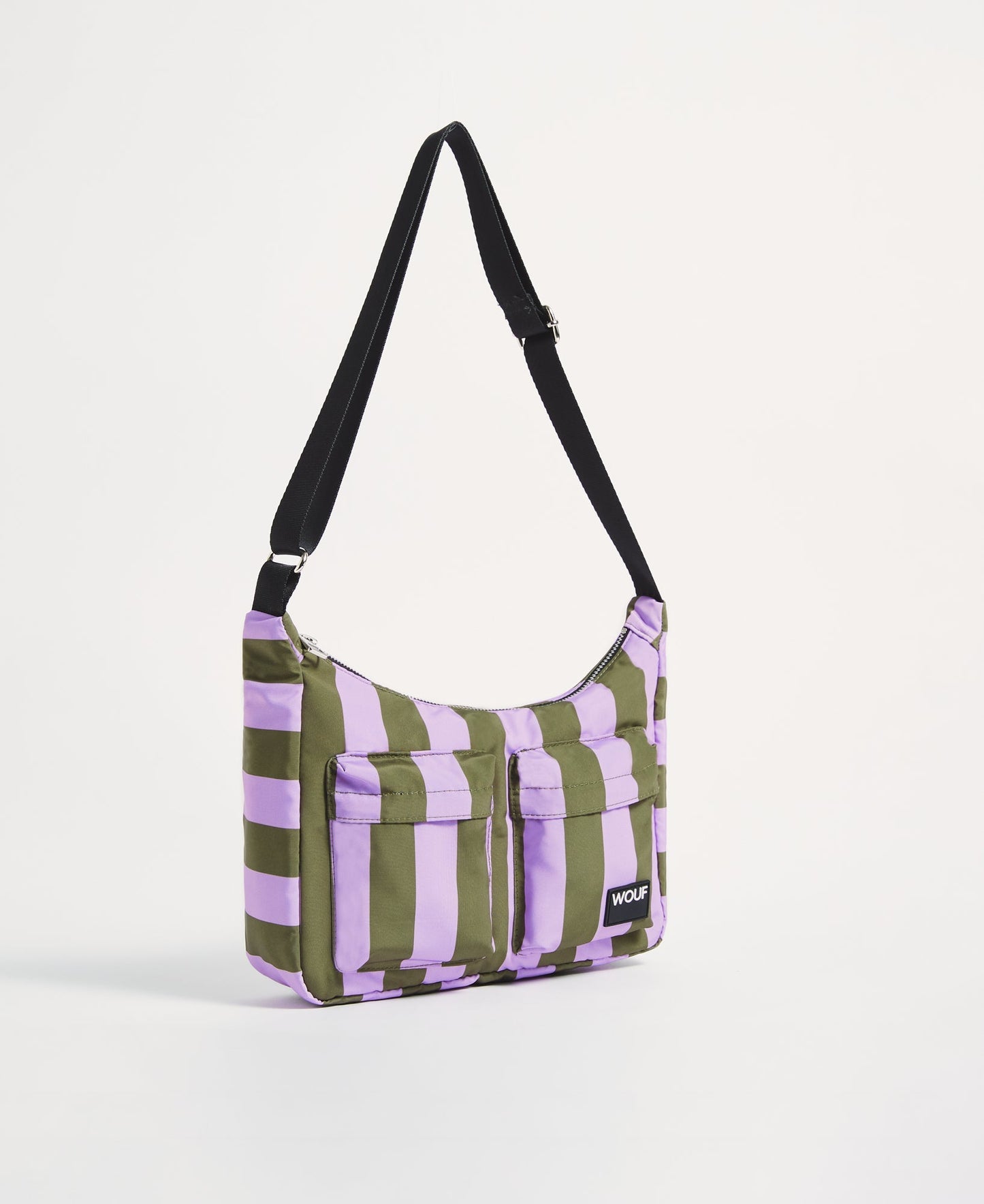Sac bandoulière en matière recyclée | rayé "niza crossbody bag"