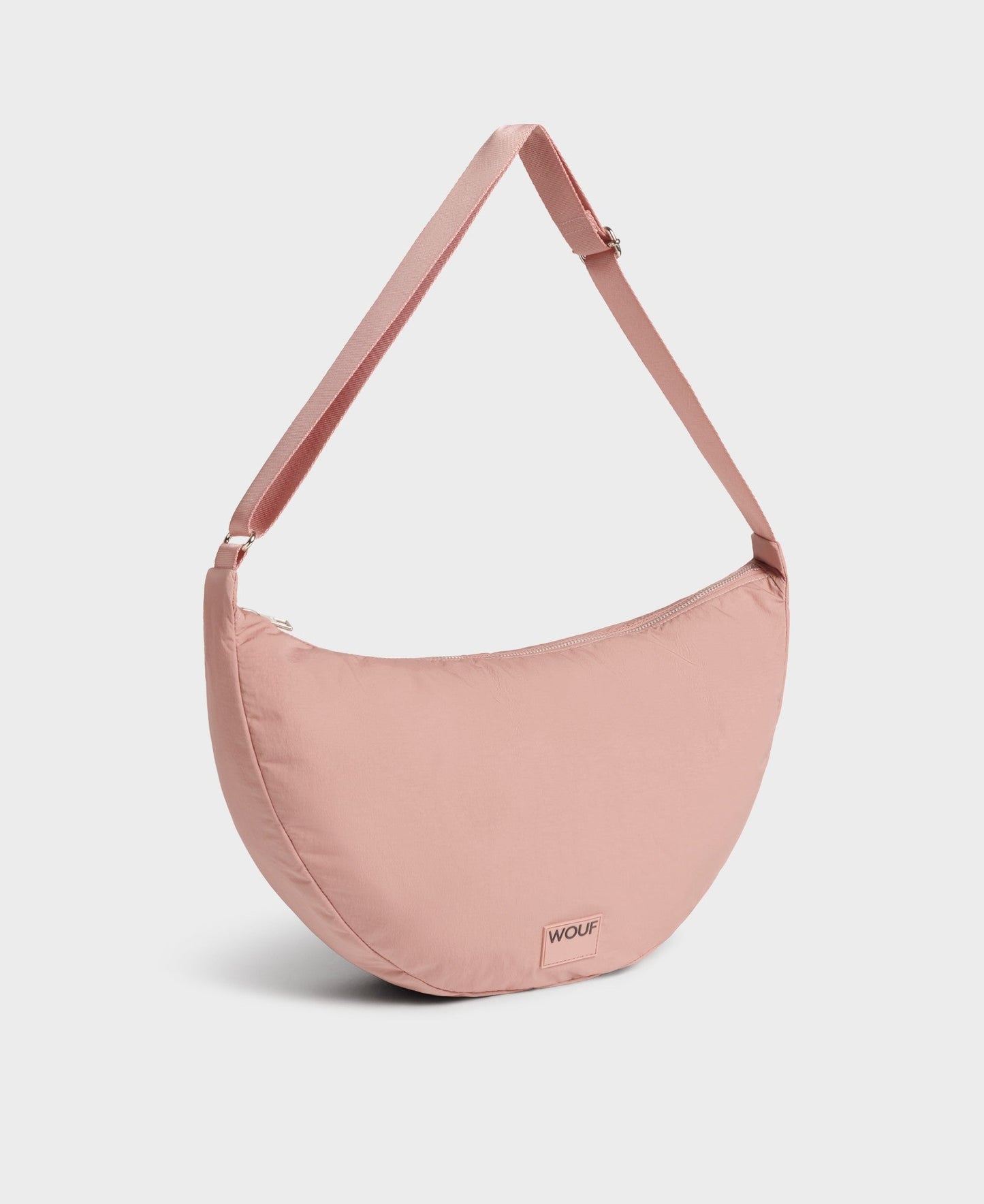 Grand sac à bandoulière en recyclé déperlant | Rose "ballet large crossbody bag"