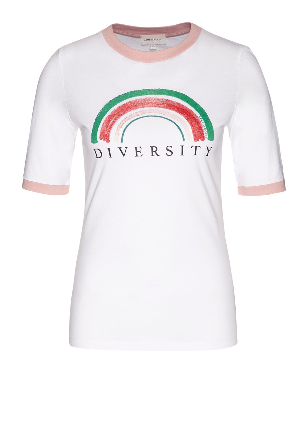 T-shirt imprimé blanc en coton bio - Emmaa diversity