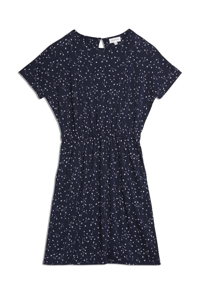Robe marine à motifs fleuris - Tadinaa