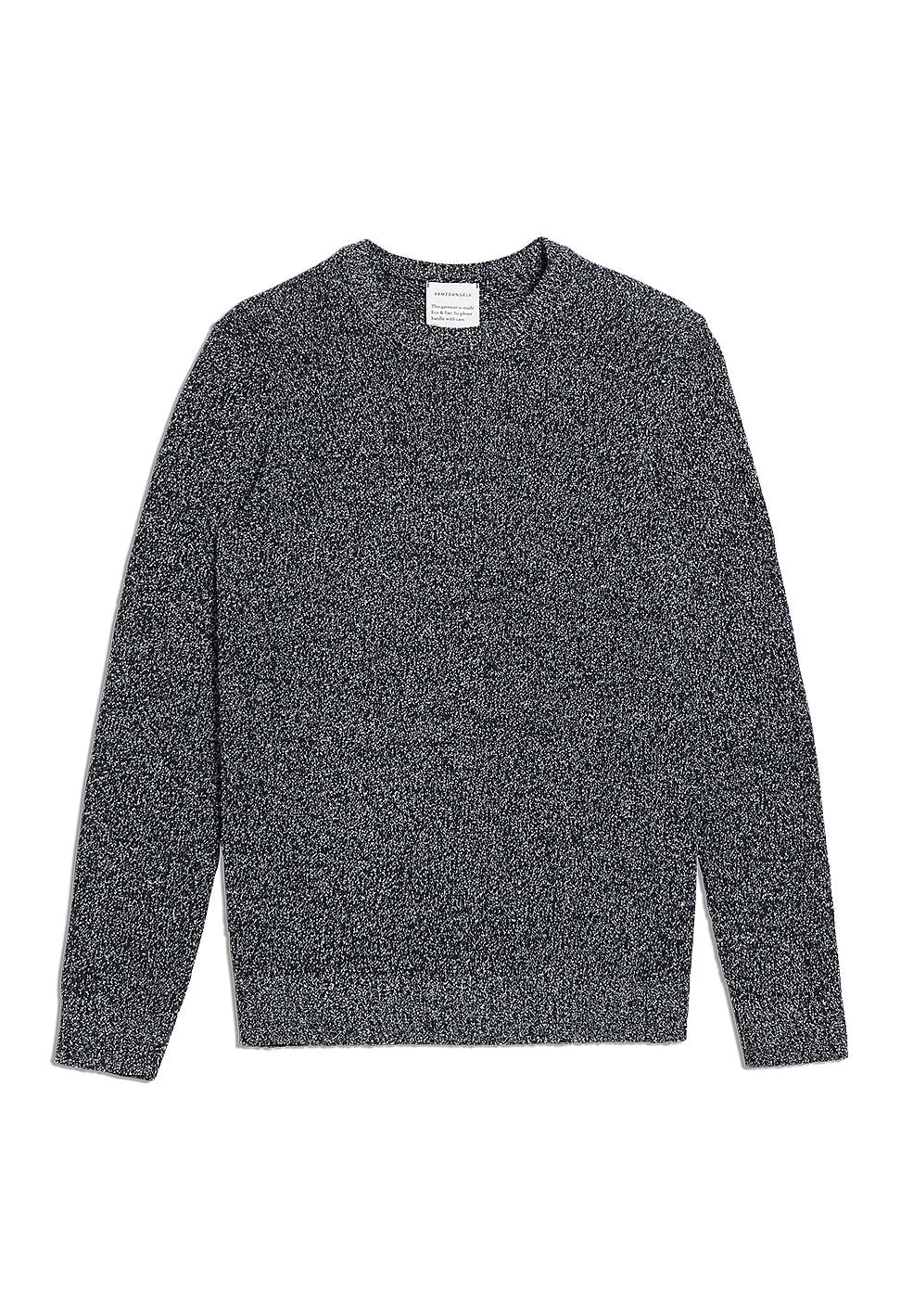 Pull marine et blanc en coton bio - michaal