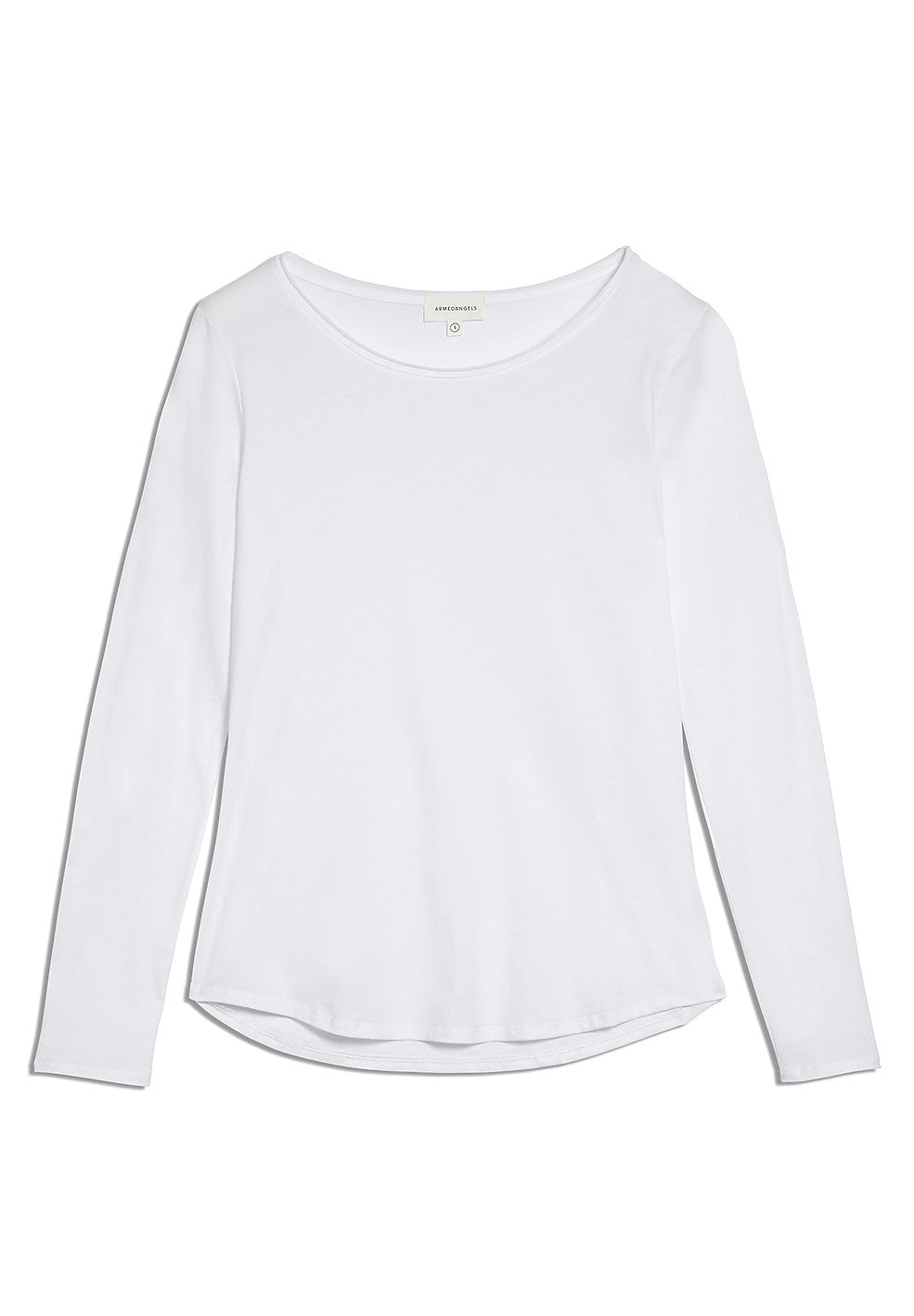T-shirt manches longues blanc en coton bio - rojaa