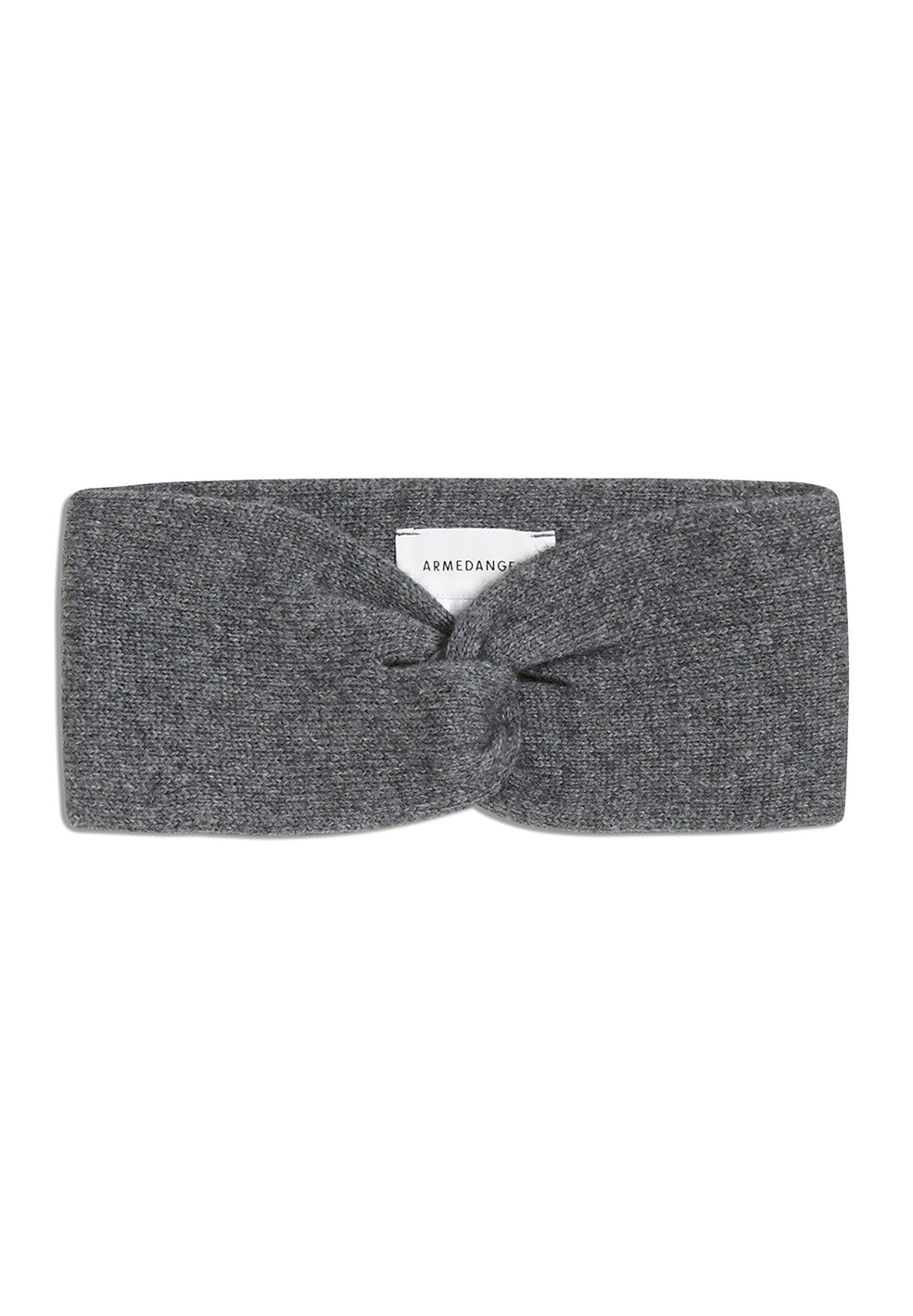 Bandeau gris en coton bio et laine - maritaa
