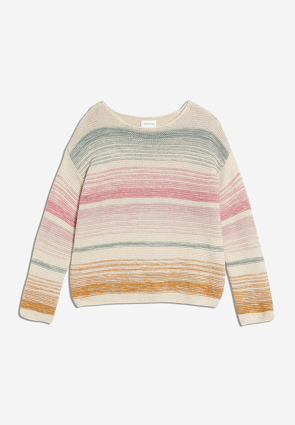 Pull rayures en coton bio et laine - konaa