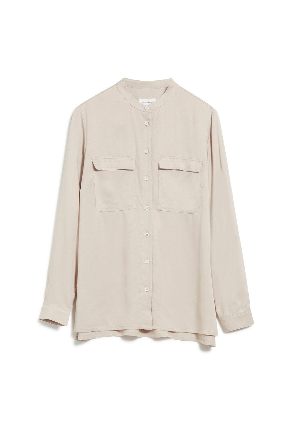 Chemise col mao écru en lenzing - Pihlaa
