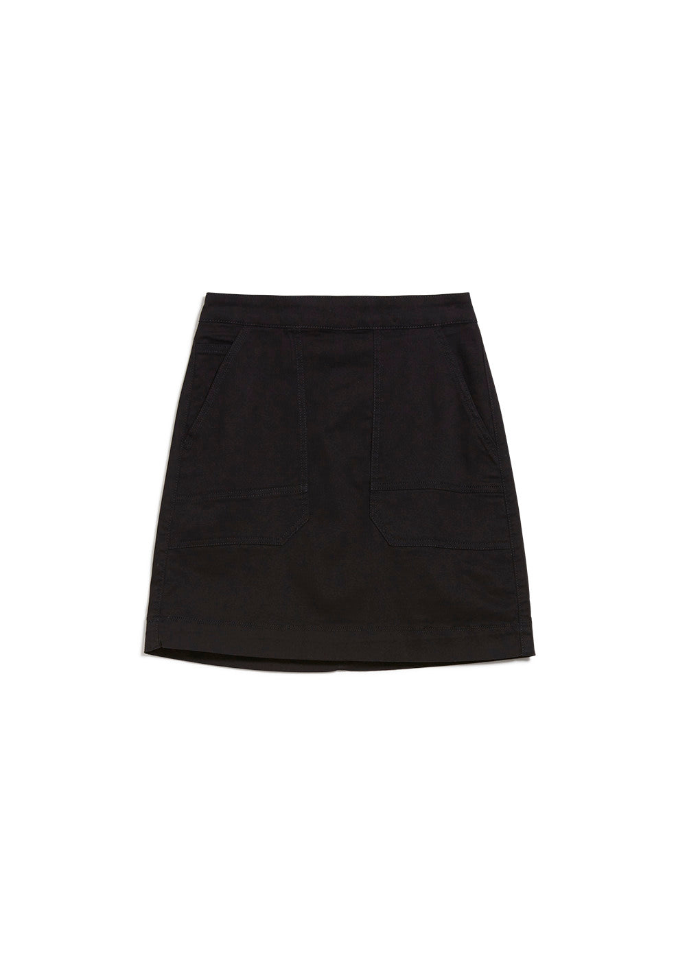 Jupe noire en coton bio - Ulmaa