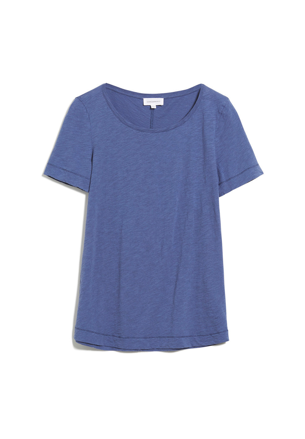 T-shirt bleu indigo en coton bio - Johannaa