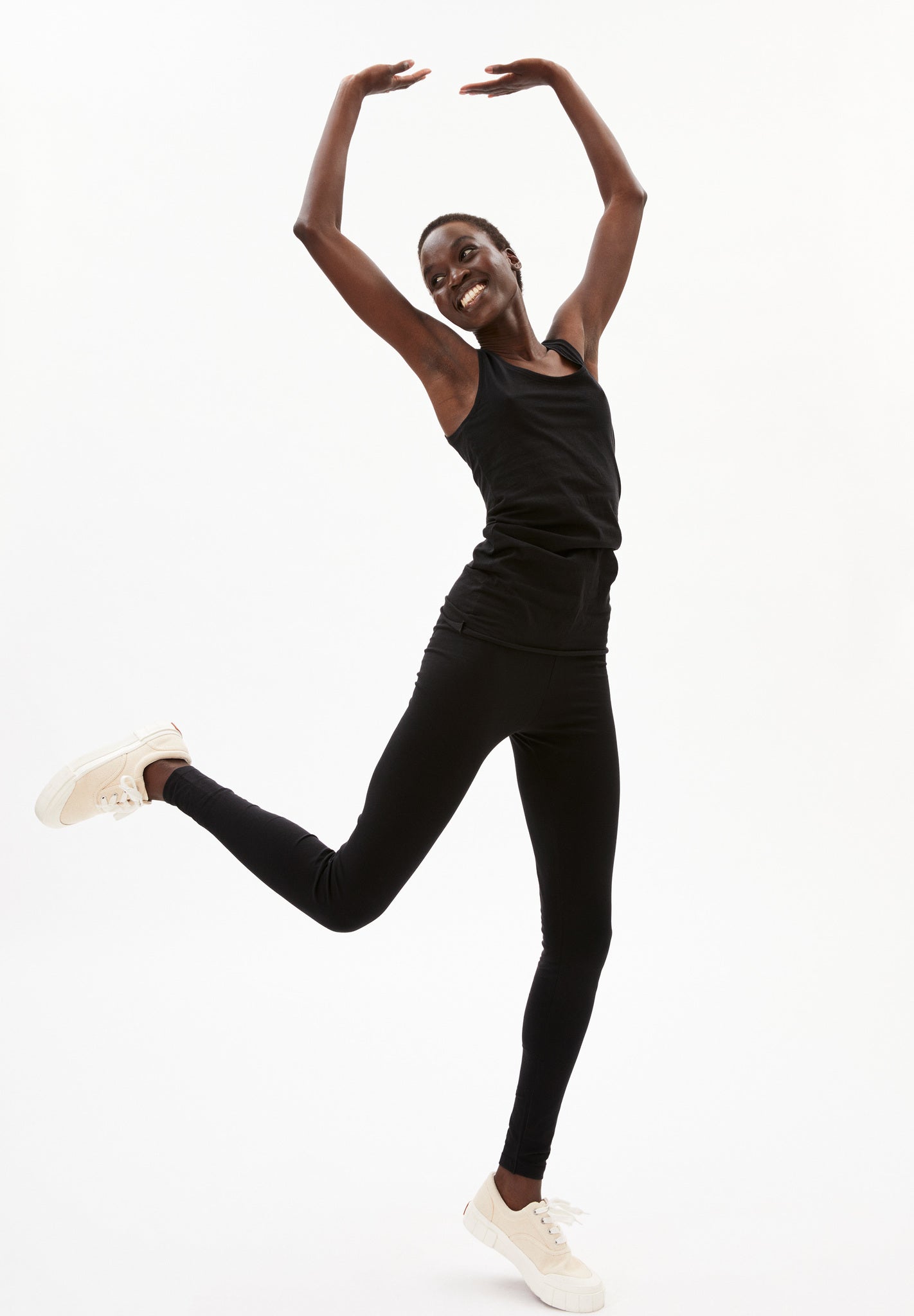 Legging noir en coton bio - Faribaa black