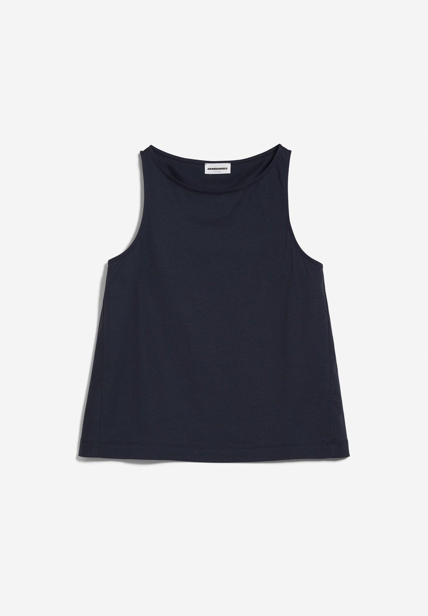 Top sans manches marine en coton bio - carlottaa mercerized night sky