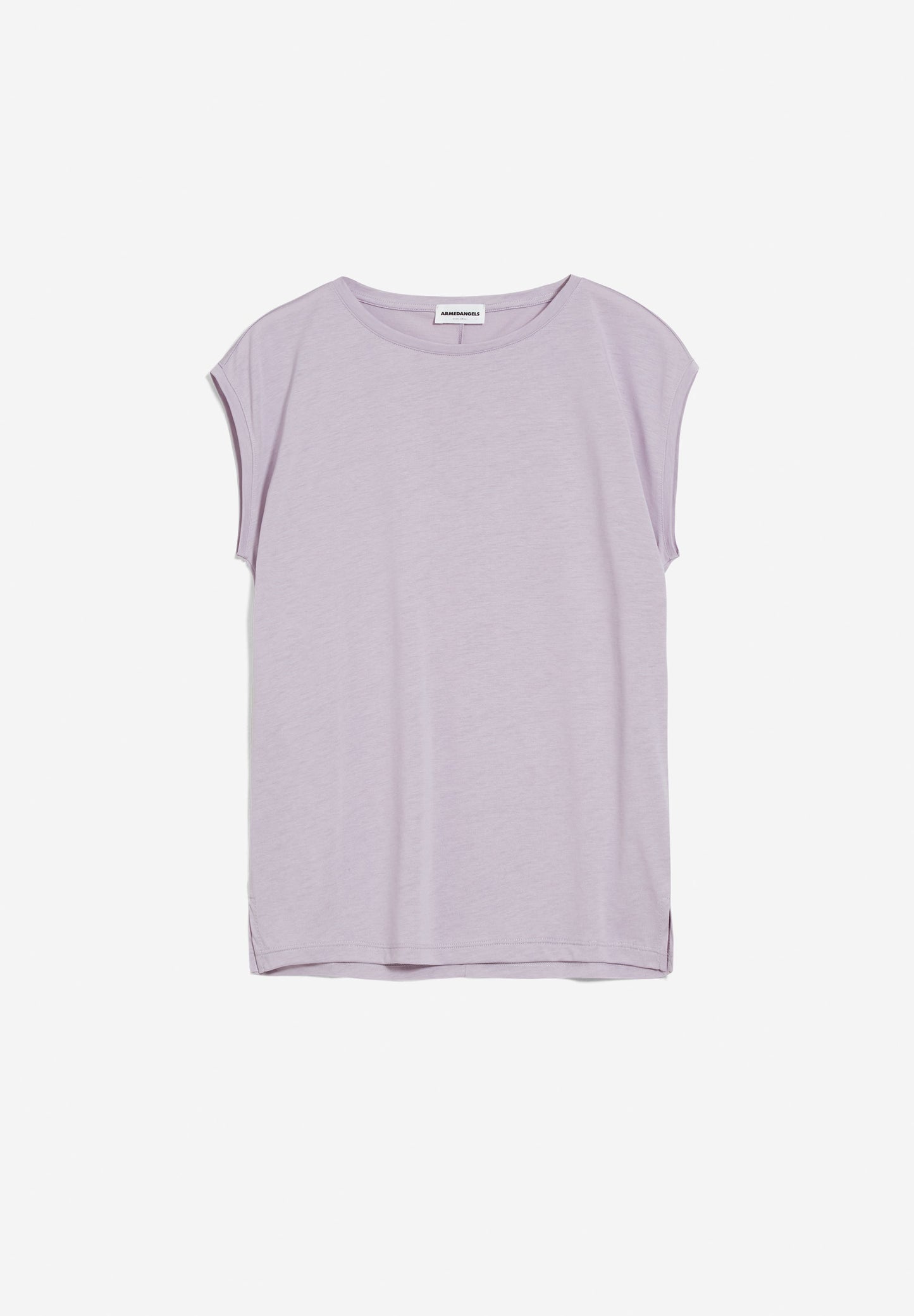 T-shirt lilas en tencel et coton bio - jilaa purple noise