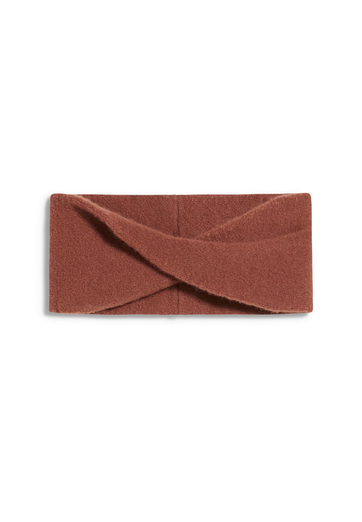 Bandeau vieux rose en laine recyclée - MARTIAA copper glow melange