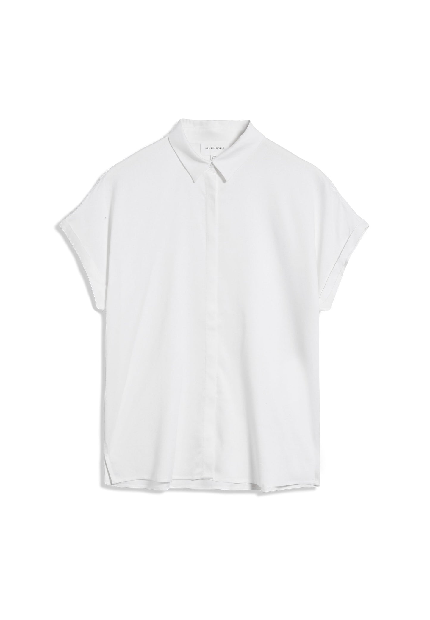 Chemise manches courtes blanche en ecovero - zonjaa