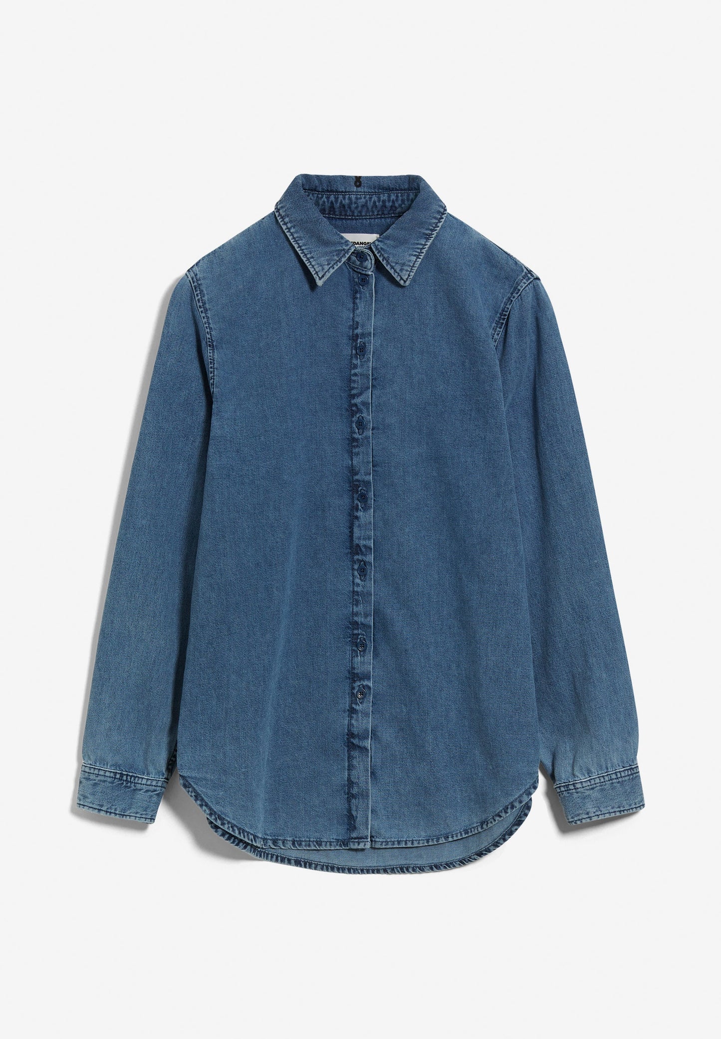 Chemise en jean en coton bio et recyclé - aigaa slate blue