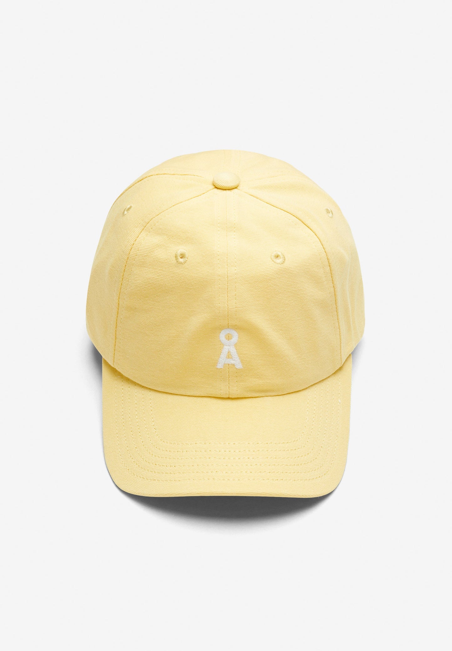 Casquette jaune en coton bio - yenaas bold straw