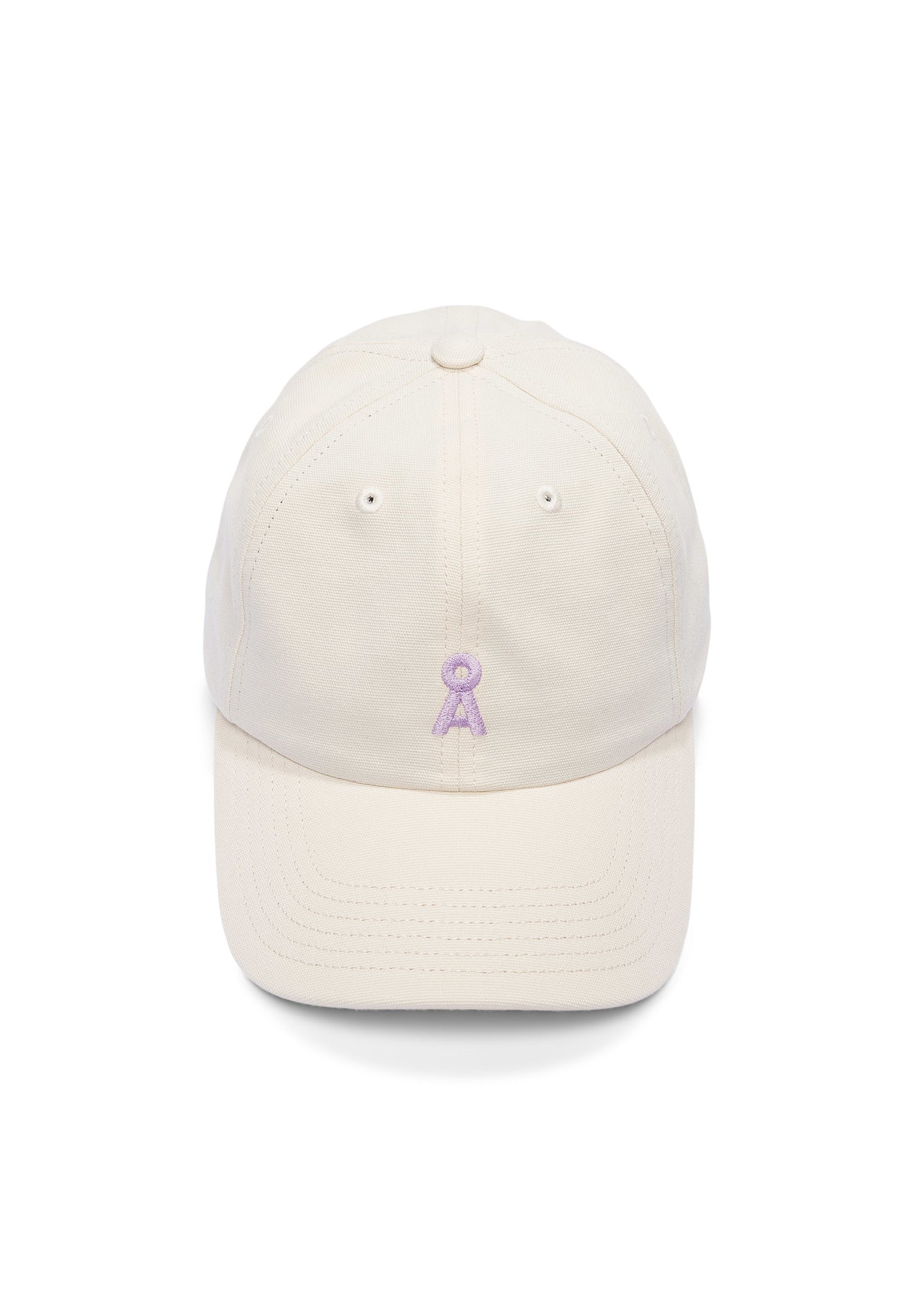 Casquette en coton bio | écru "yenaas bold oatmilk-lavender light"