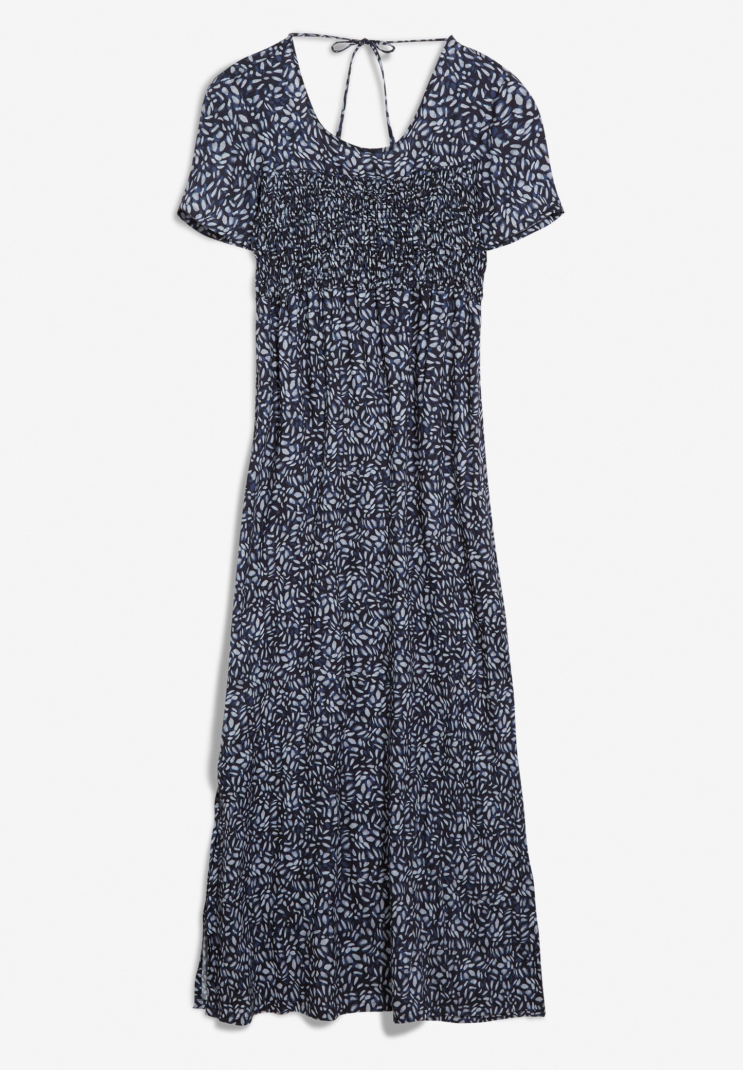 Robe longue à motifs tissée en tencel - helinaa water dots night sky