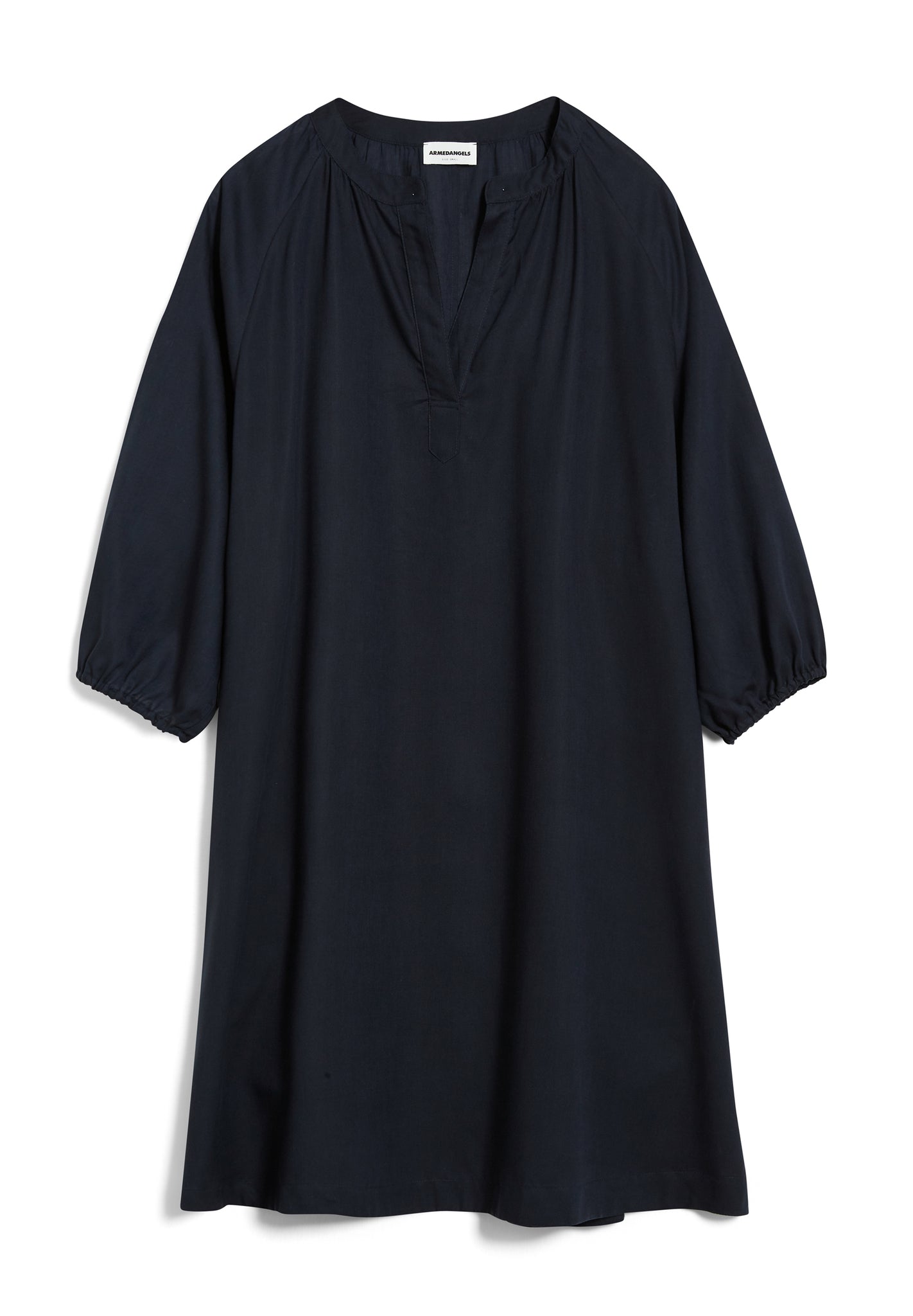 Robe fluide marine en tencel - priscaa night sky