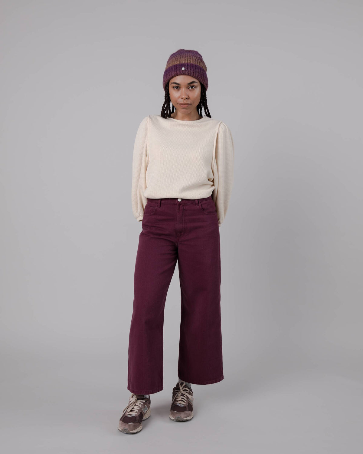 Pantalon ample en coton bio | Prune "5 pocket pant"