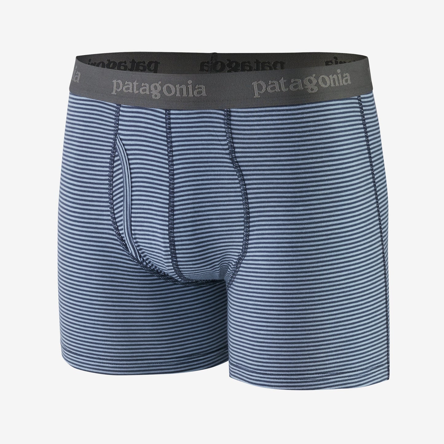 Boxer en tencel | bleu "m's essential boxer briefs 3 in. fathom stripe new navy"