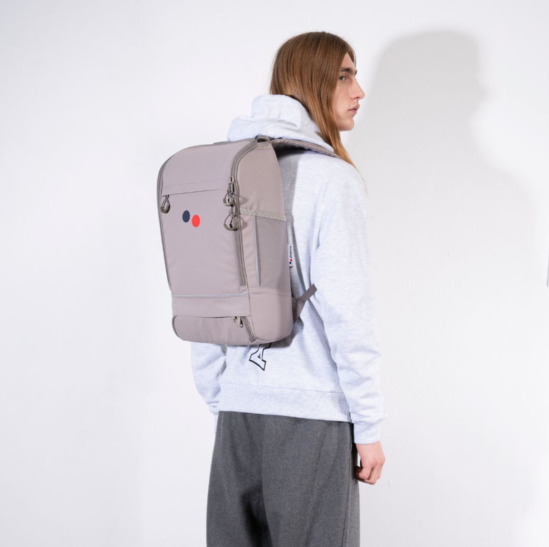 Sac à dos taupe recyclé - Cubik Medium