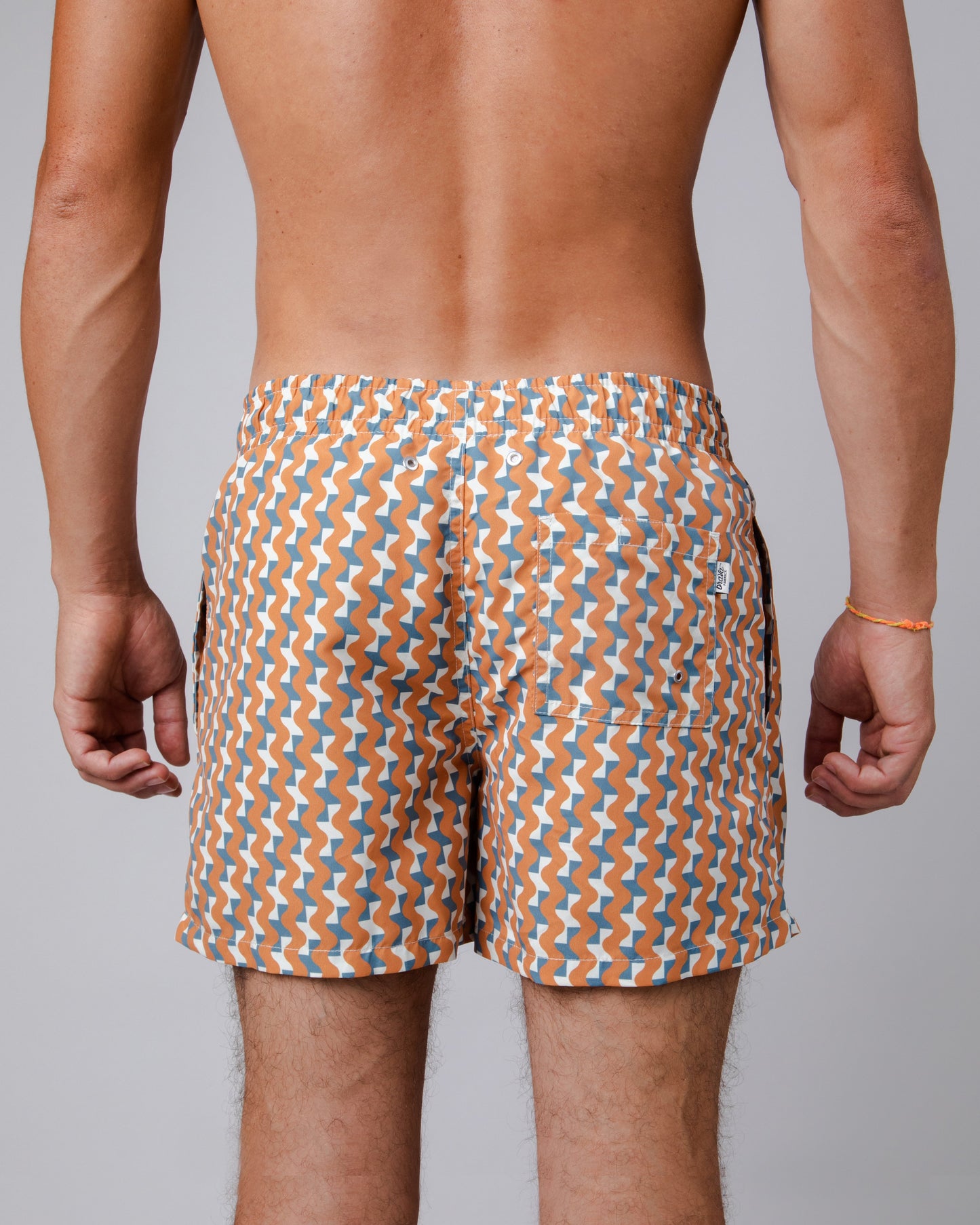 Short de bain en matière recyclée | multicolore "tiles swimwear topaz brown"