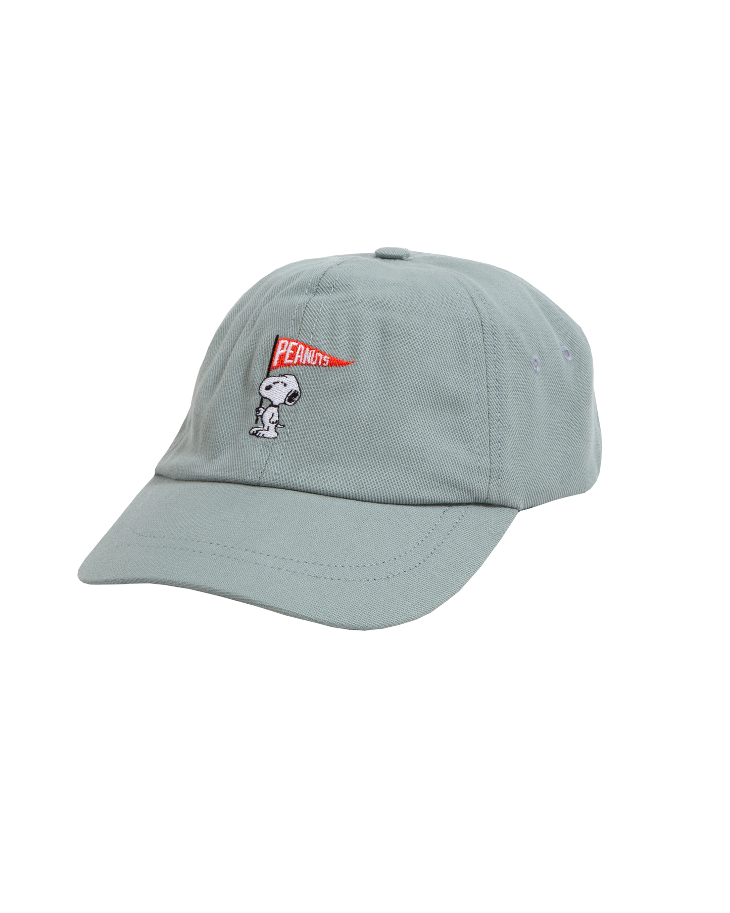 Casquette brodée en coton bio | bleu "peanuts athletics 6 panel cap ocean blue"