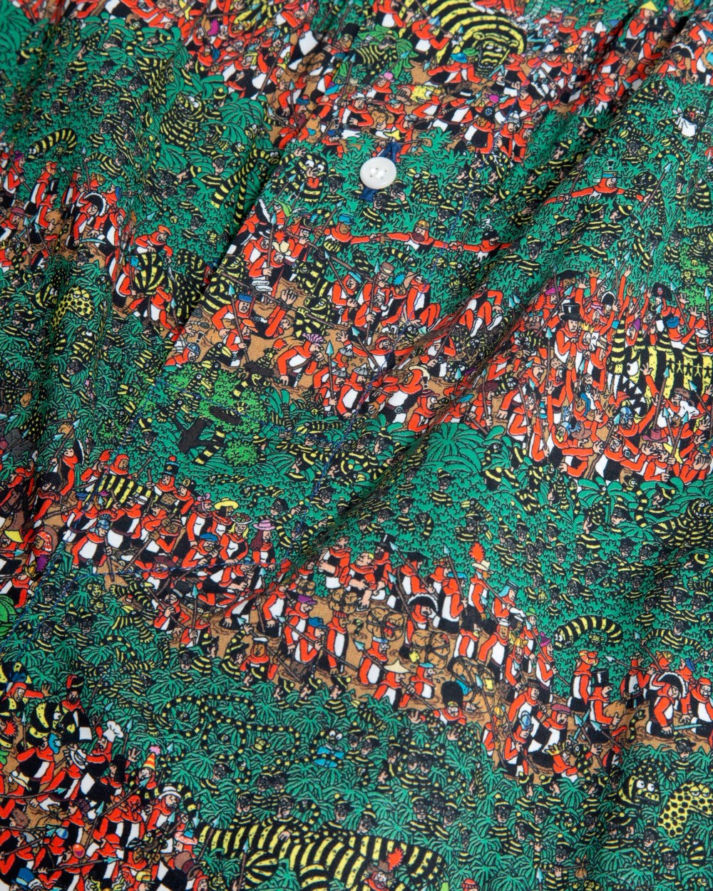 Caleçon à motifs en coton bio - wally & odlaw swamp boxers - green