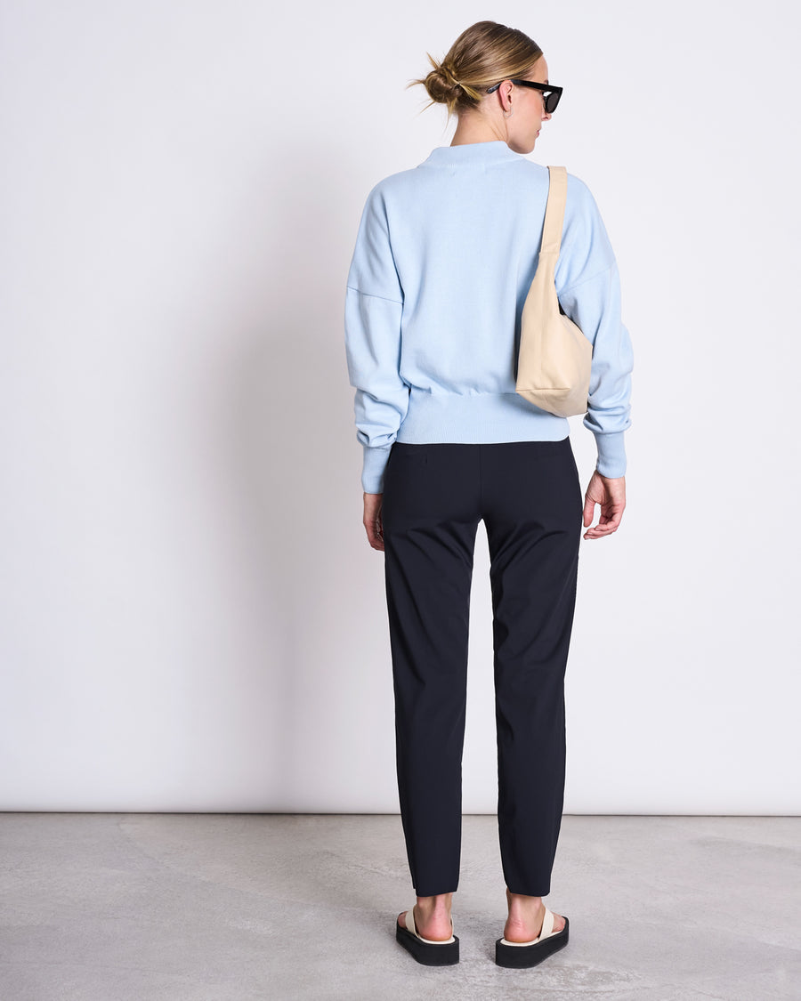 Pull oversize en coton bio | bleu "yin sky blue"