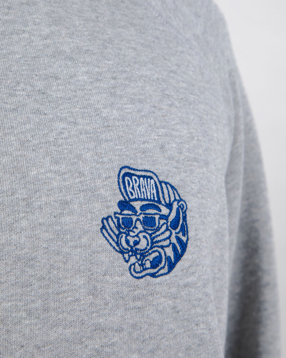 Sweat en coton bio | gris "asis percales tigris sweatshirt grey"