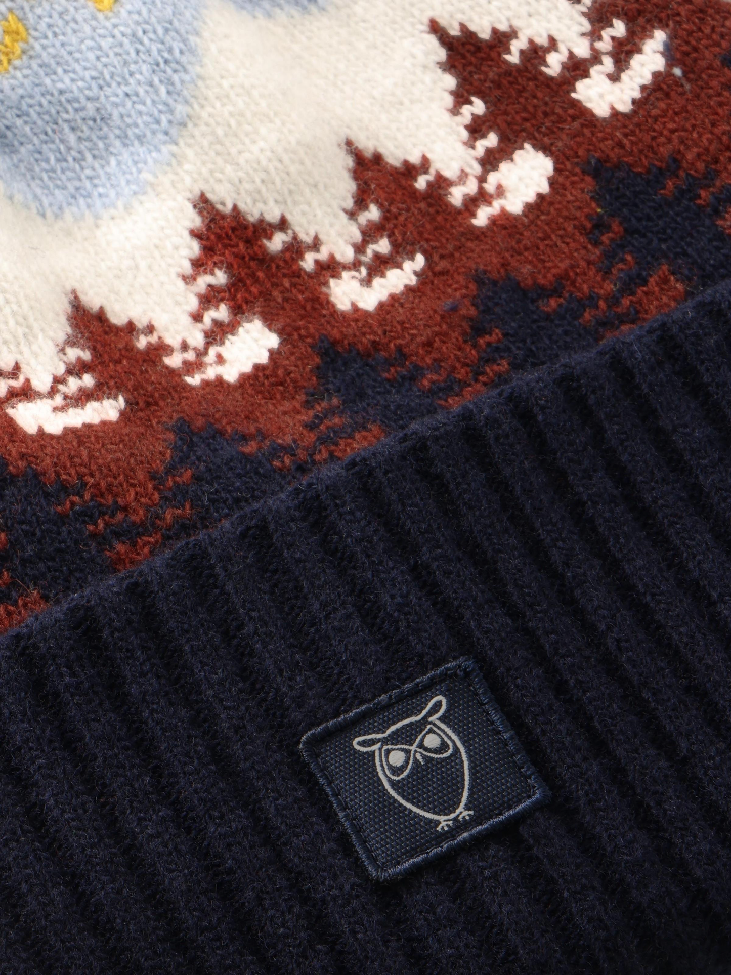 Bonnet en laine certifiée | multicolore "faroe island beanie"